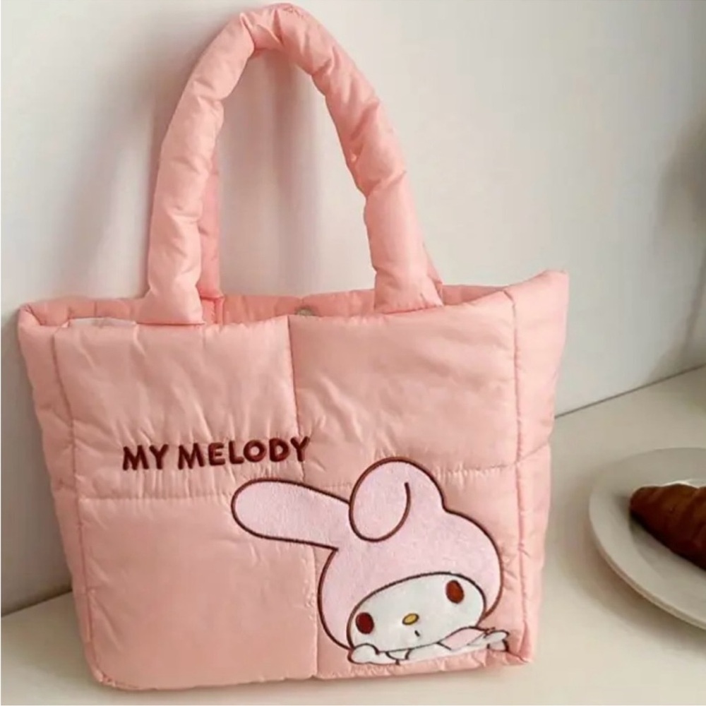 Pink Quilted Tote Bag